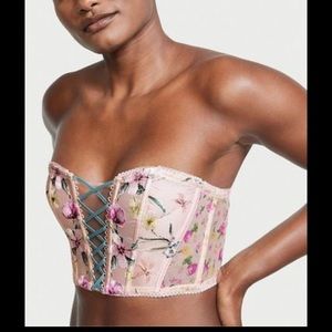 Victoria’s Secret Floral Embroidered Corset Top